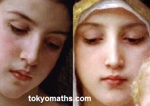 bouguereau, study head of young girl, étude tête de jeune fille, Madonna of the Lilies, Vierge aux Lys